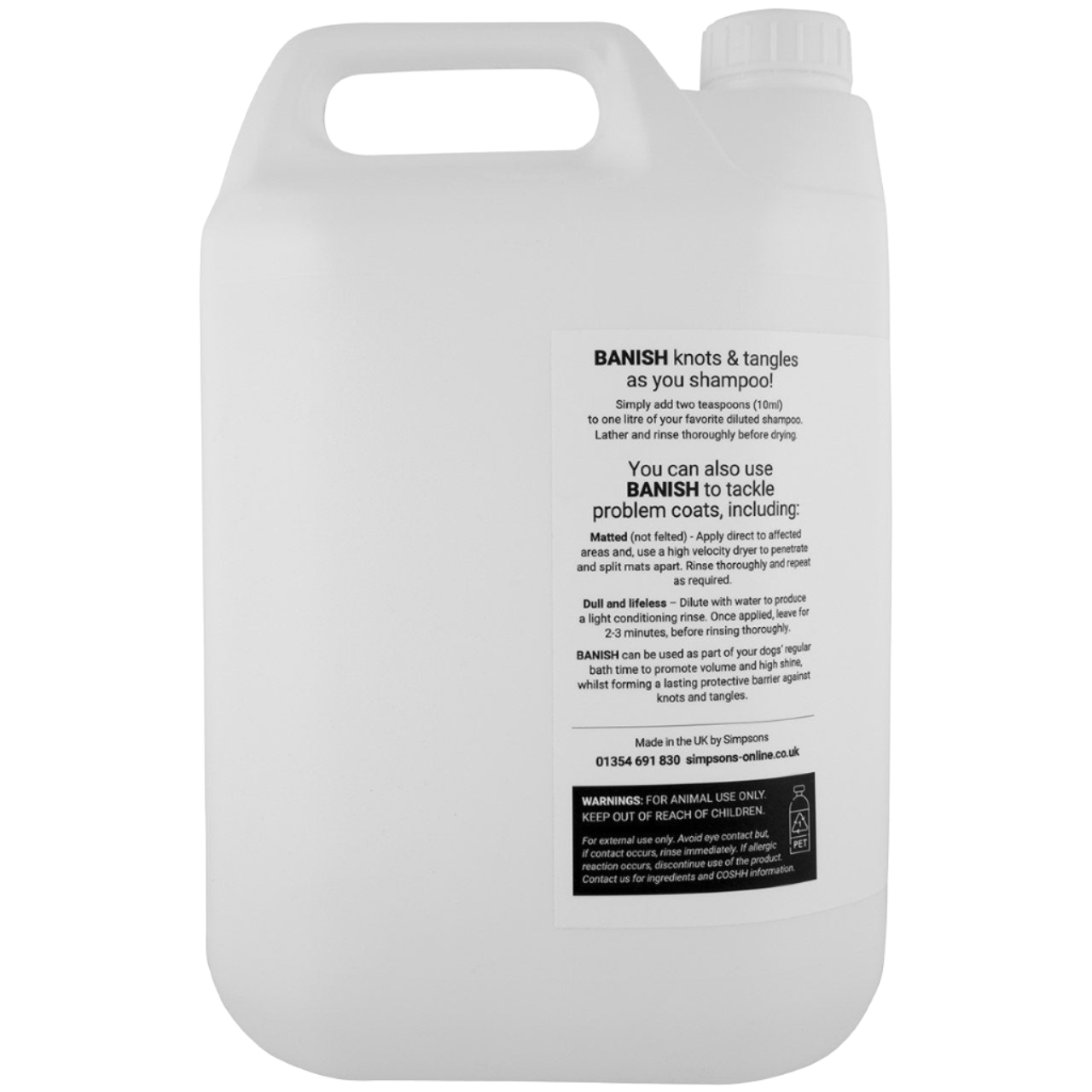 Banish Super Dematting and Deshedding Conditioner Gallon
