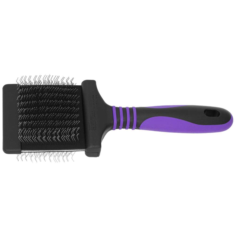 Medium Firm Purple Deshedding Slicker Brush by Dog Fashion Spa