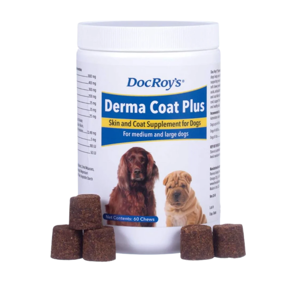 Derma Coat Plus Soft Chews 60ct Large by Doc Roy's