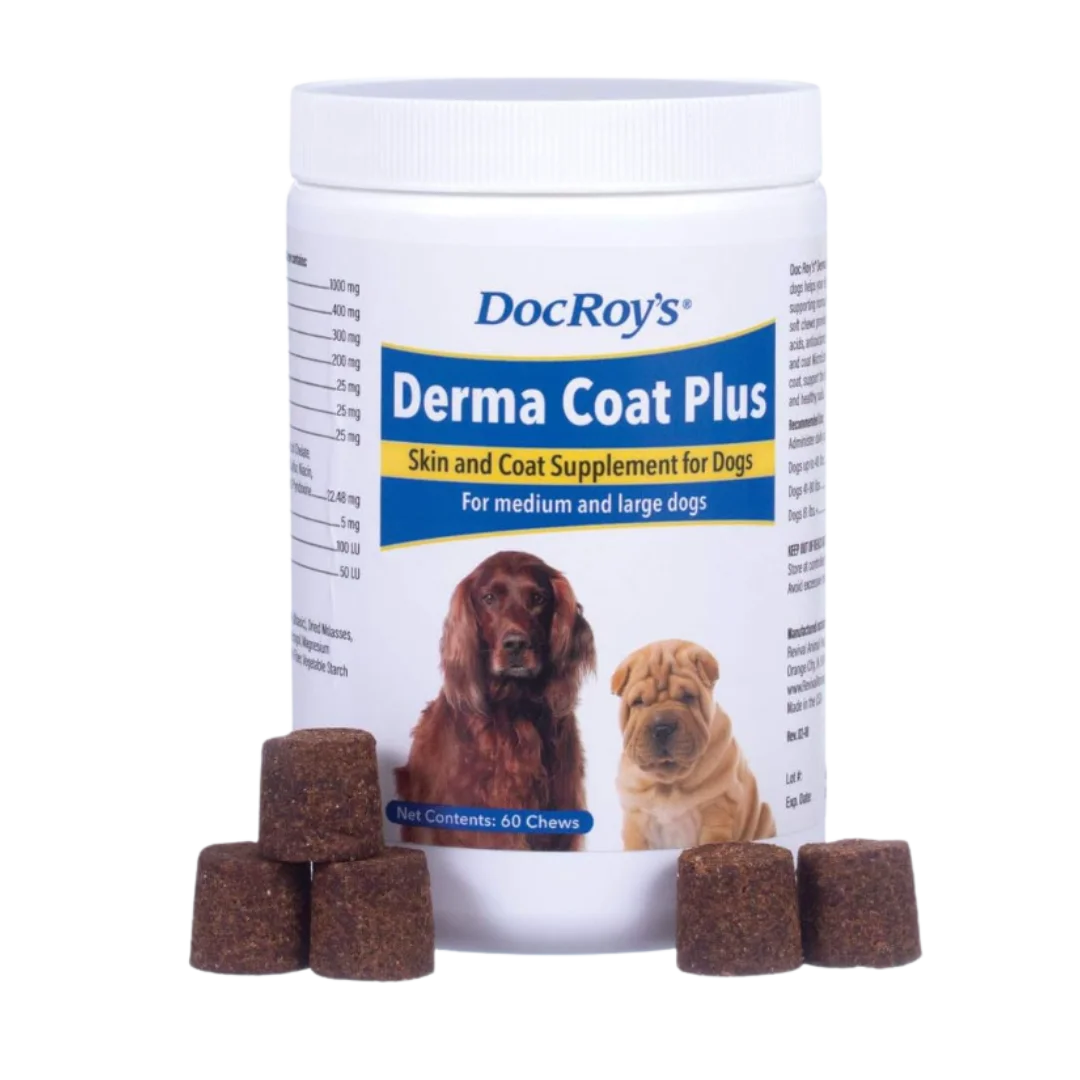 Derma Coat Plus Soft Chews 60ct Large by Doc Roy's