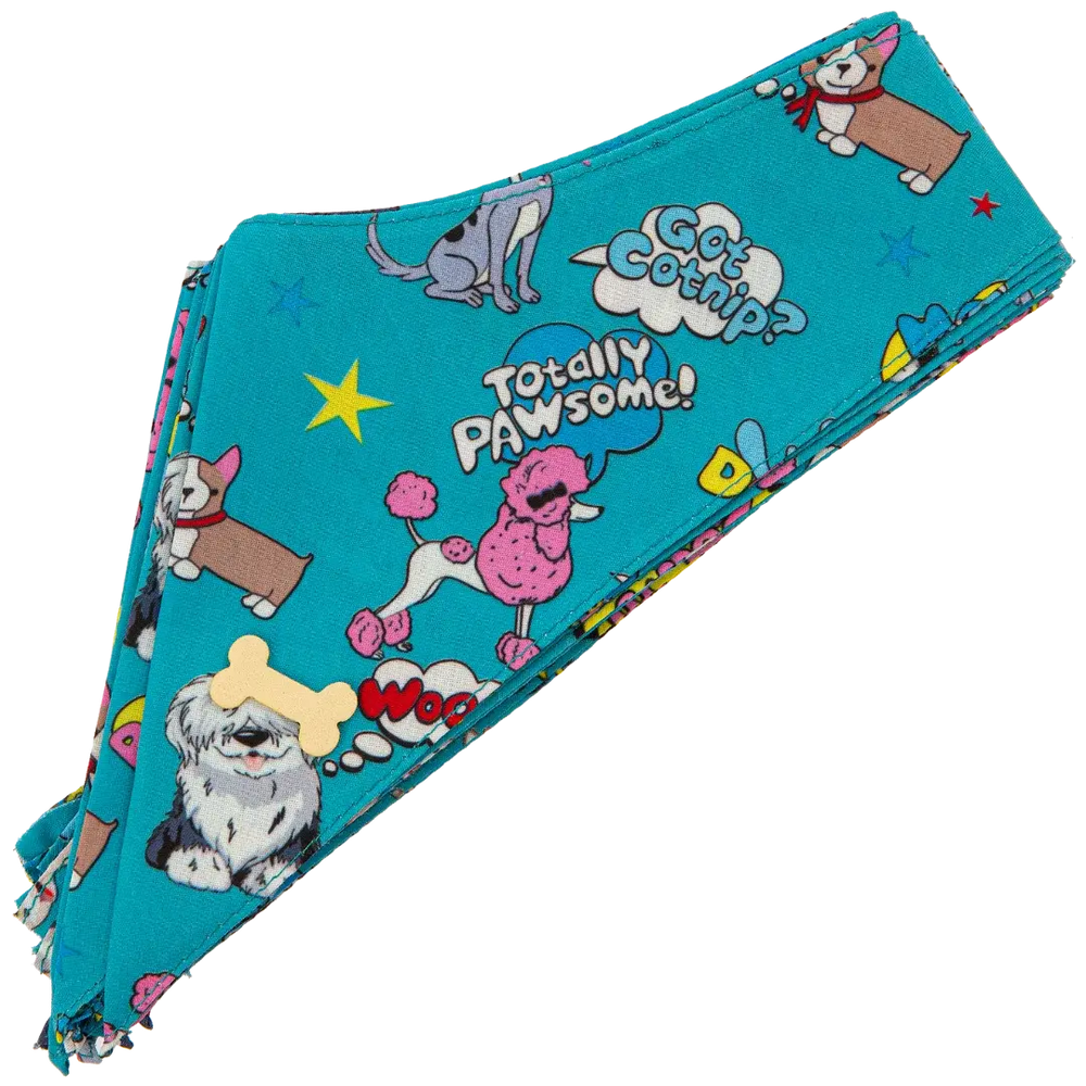 Dog Bandana Design #77 by Cecilia (Set of 10)