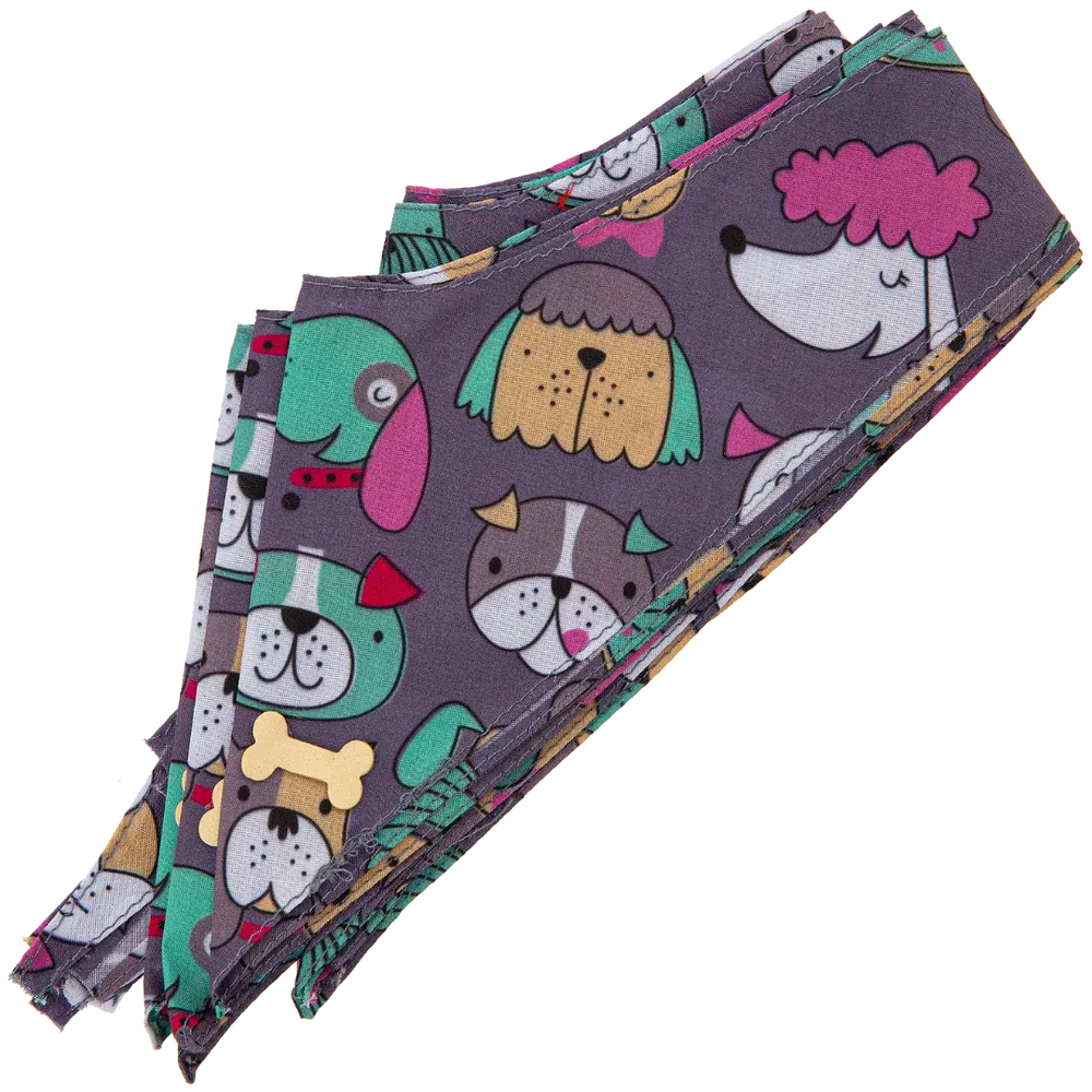 Dog Bandana Design #80 by Cecilia (Set of 10)