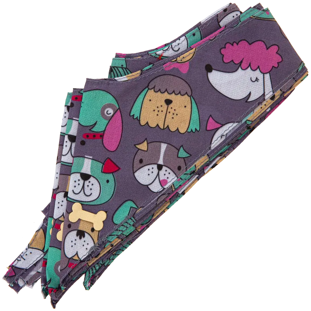 Dog Bandana Design #80 by Cecilia (Set of 10)