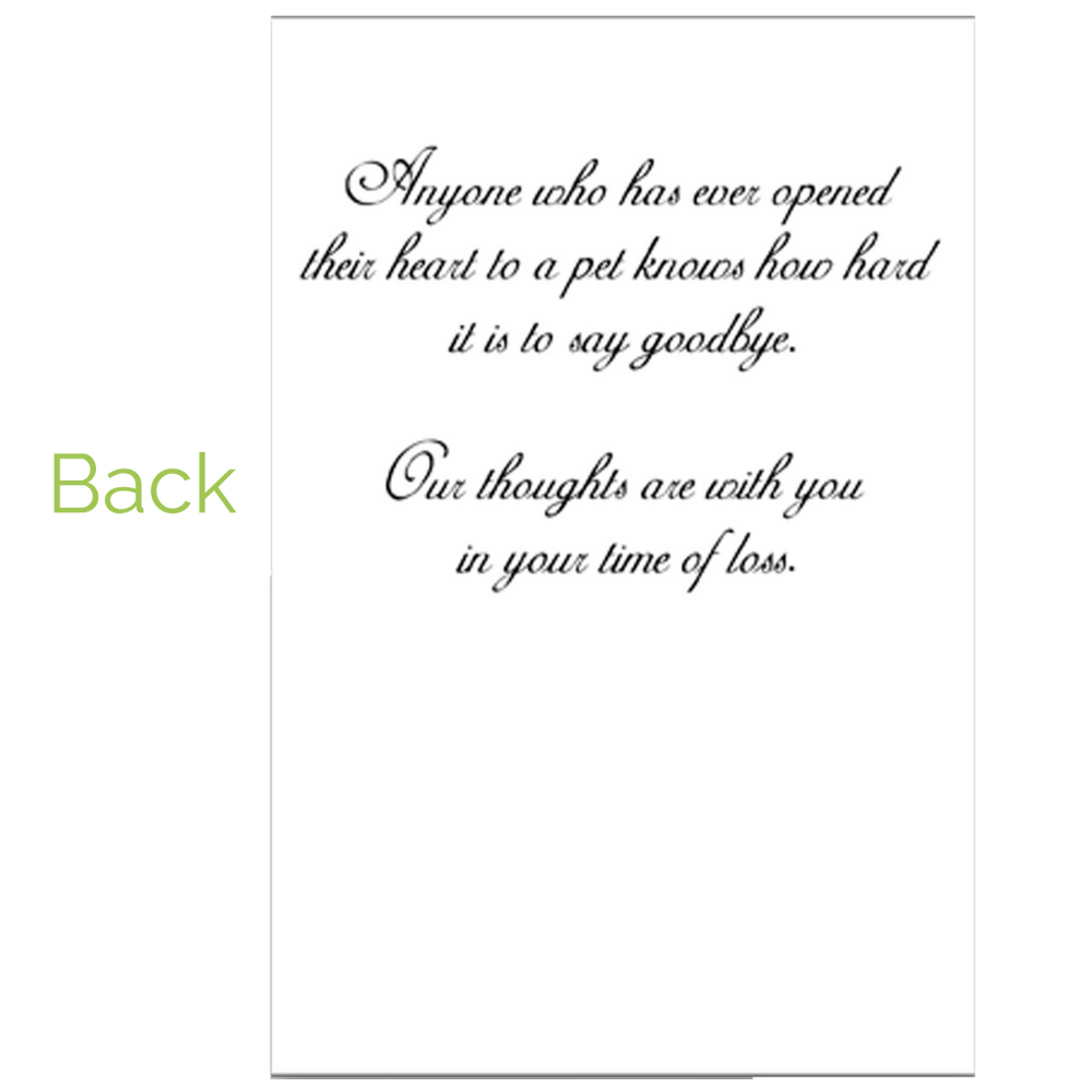 Sorry For Your Loss Golden Design Grievance Card by Dog Fashion Living