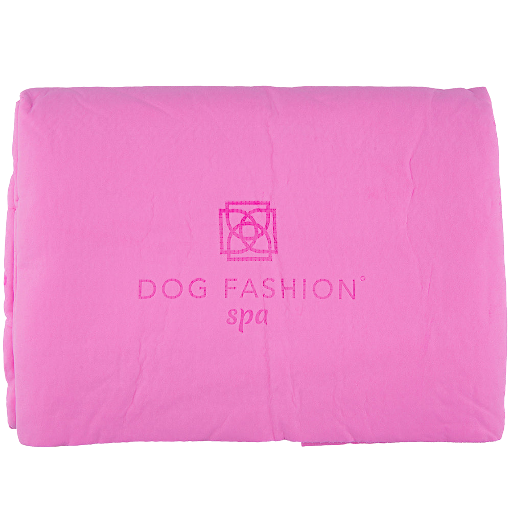 Pink Absorption Towel by Dog Fashion Spa