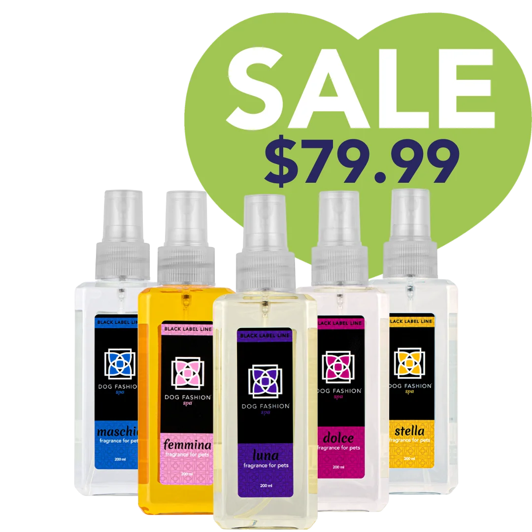 Five Best Selling Fragrances 200ml by Dog Fashion Spa Bundle