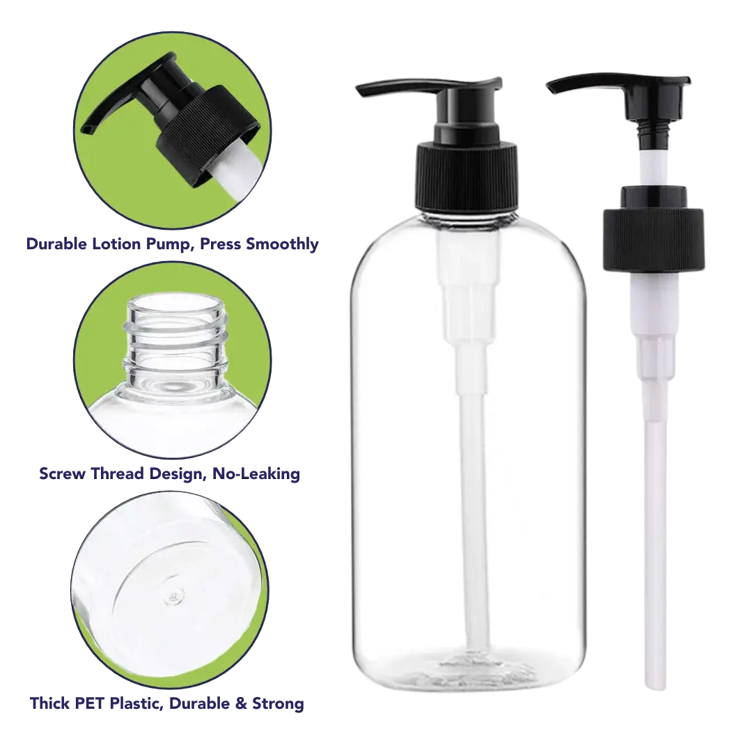 Empty Plastic Pump Bottle 16oz by PetStore.Direct