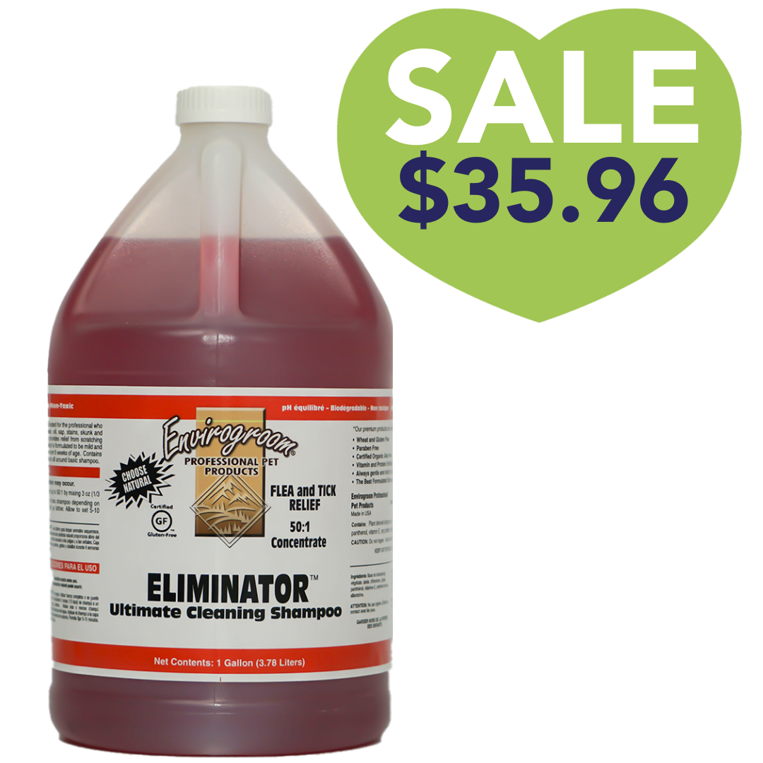 Eliminator flea and tick shampoo by envirogroom