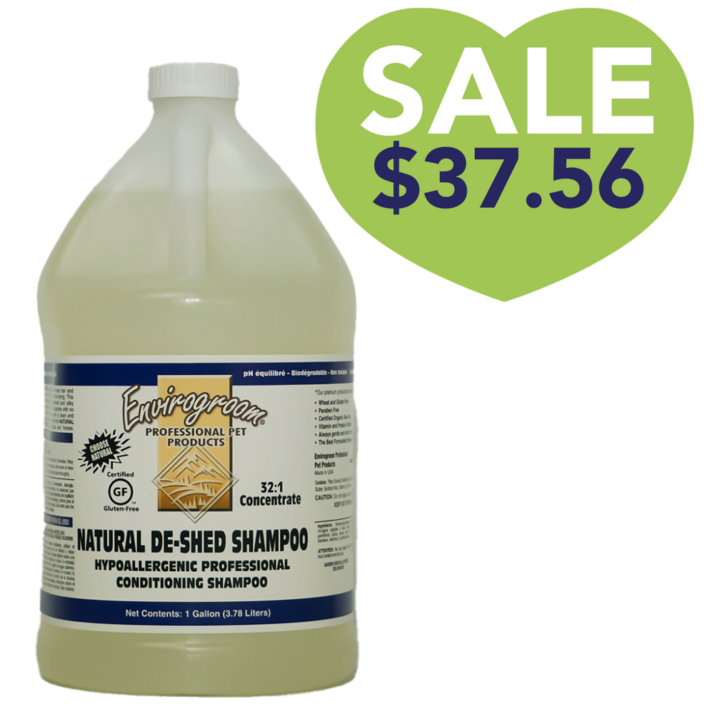 Natural deshed shampoo gallon by envirogroom