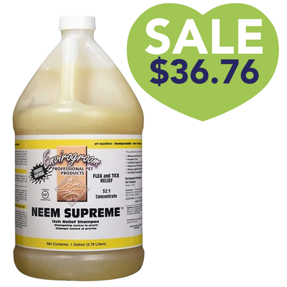 Neem supreme itch shampoo gallon by envirogroom