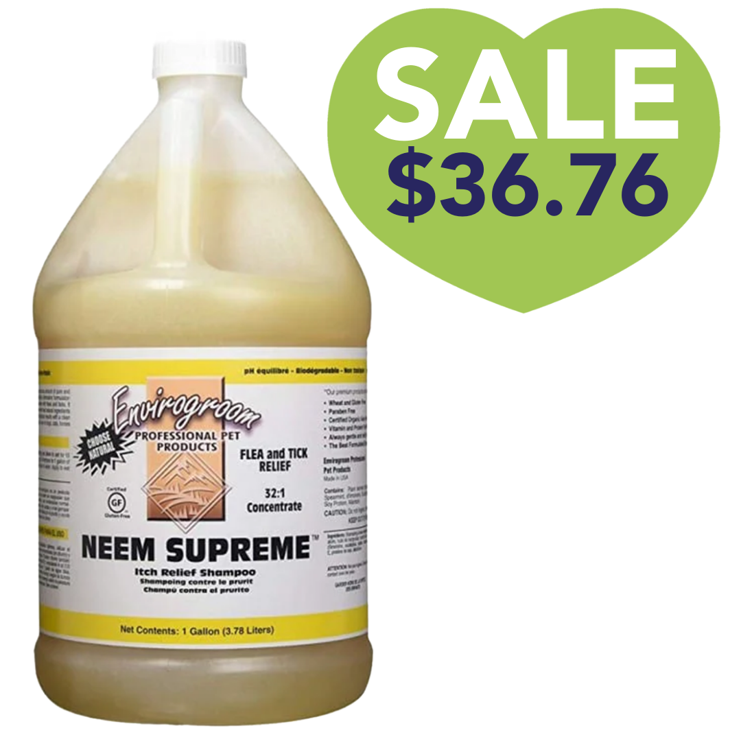 Neem supreme itch shampoo gallon by envirogroom