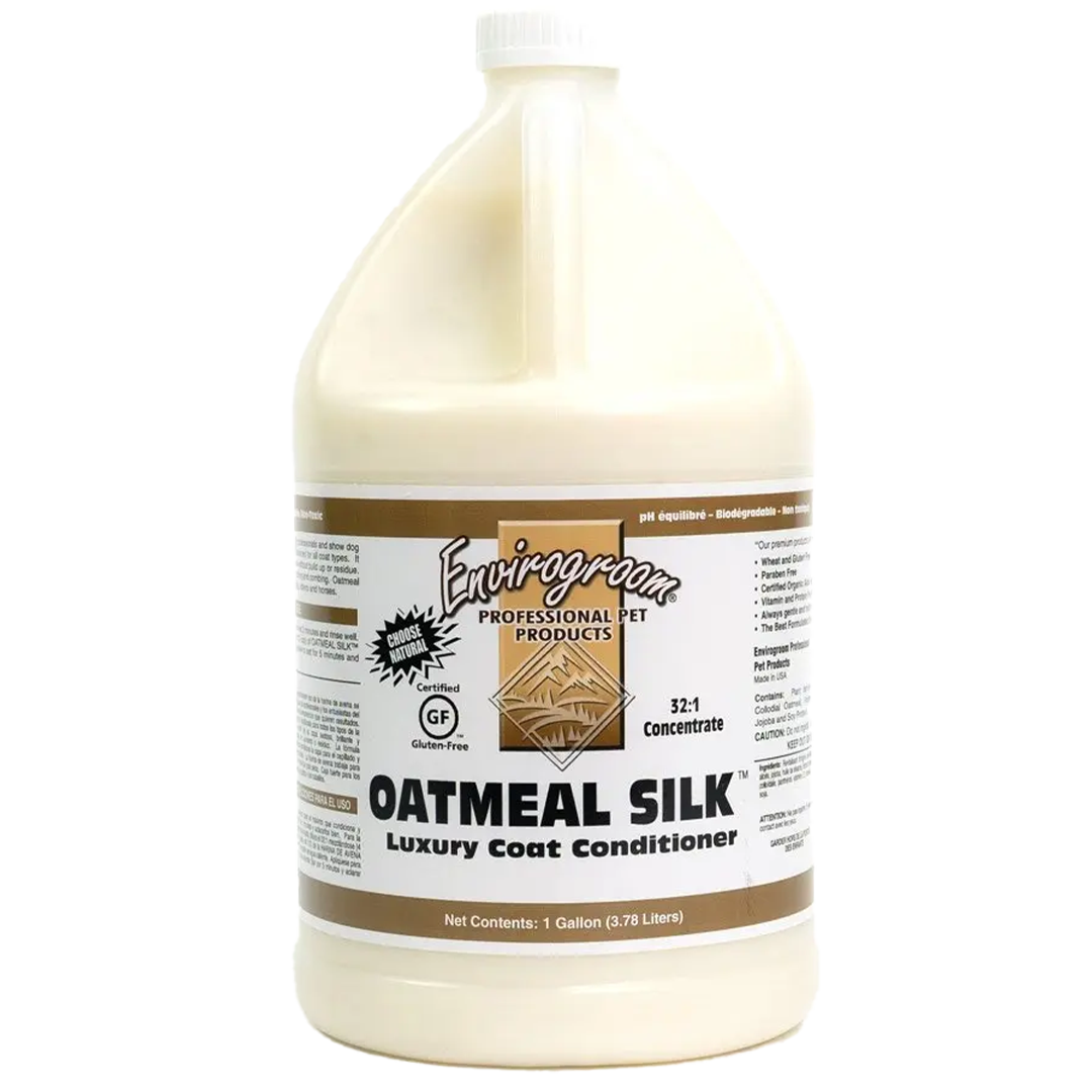 Envirogroom Oatmeal Silk Conditioner 1 Liter – PH-neutral, Mit Hafermehl & Aloe Für Seidiges, Glänzendes Fell – Für Hunde, Katzen, Pferde