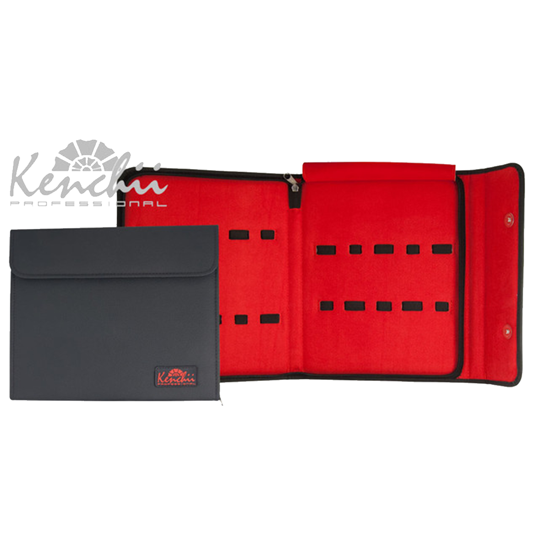 Faux Leather 10-Shear Case Black by Kenchii