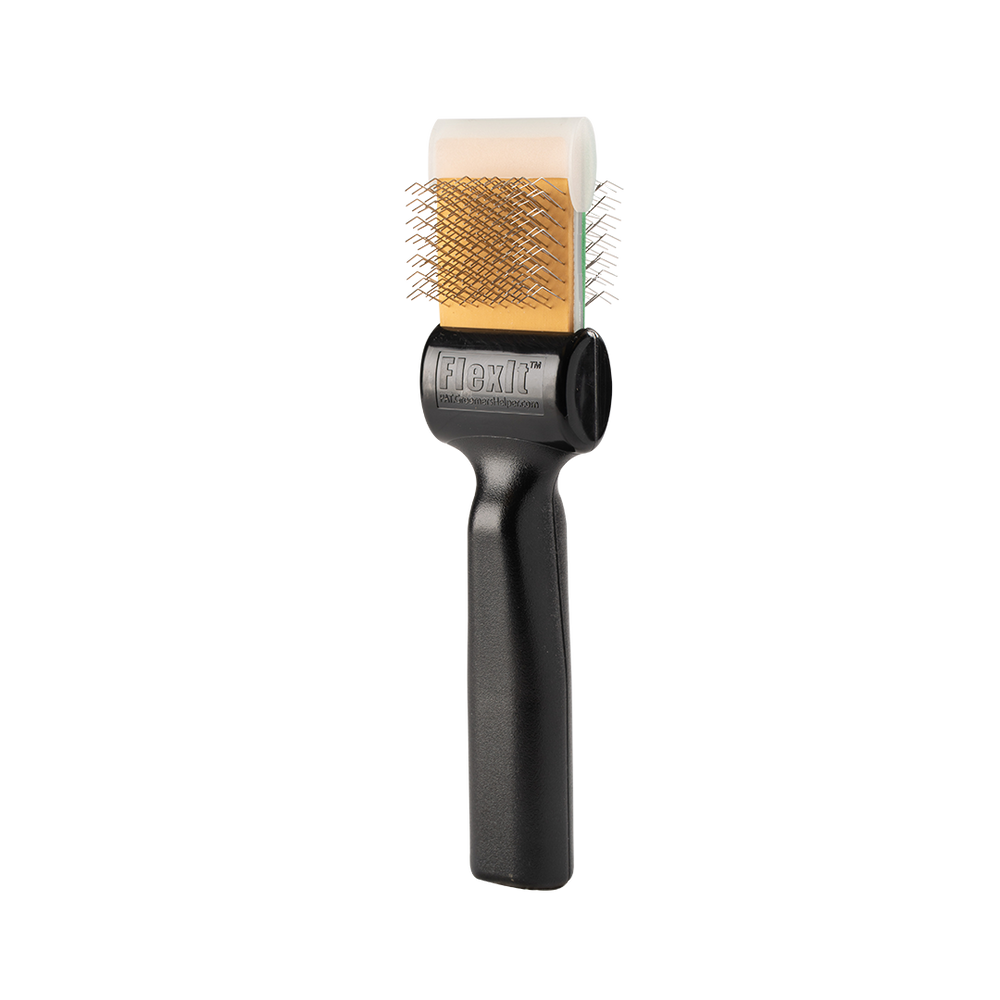 Green/Gold Soft Flex Finishing Undercoating Combo Single Brush by FlexIt