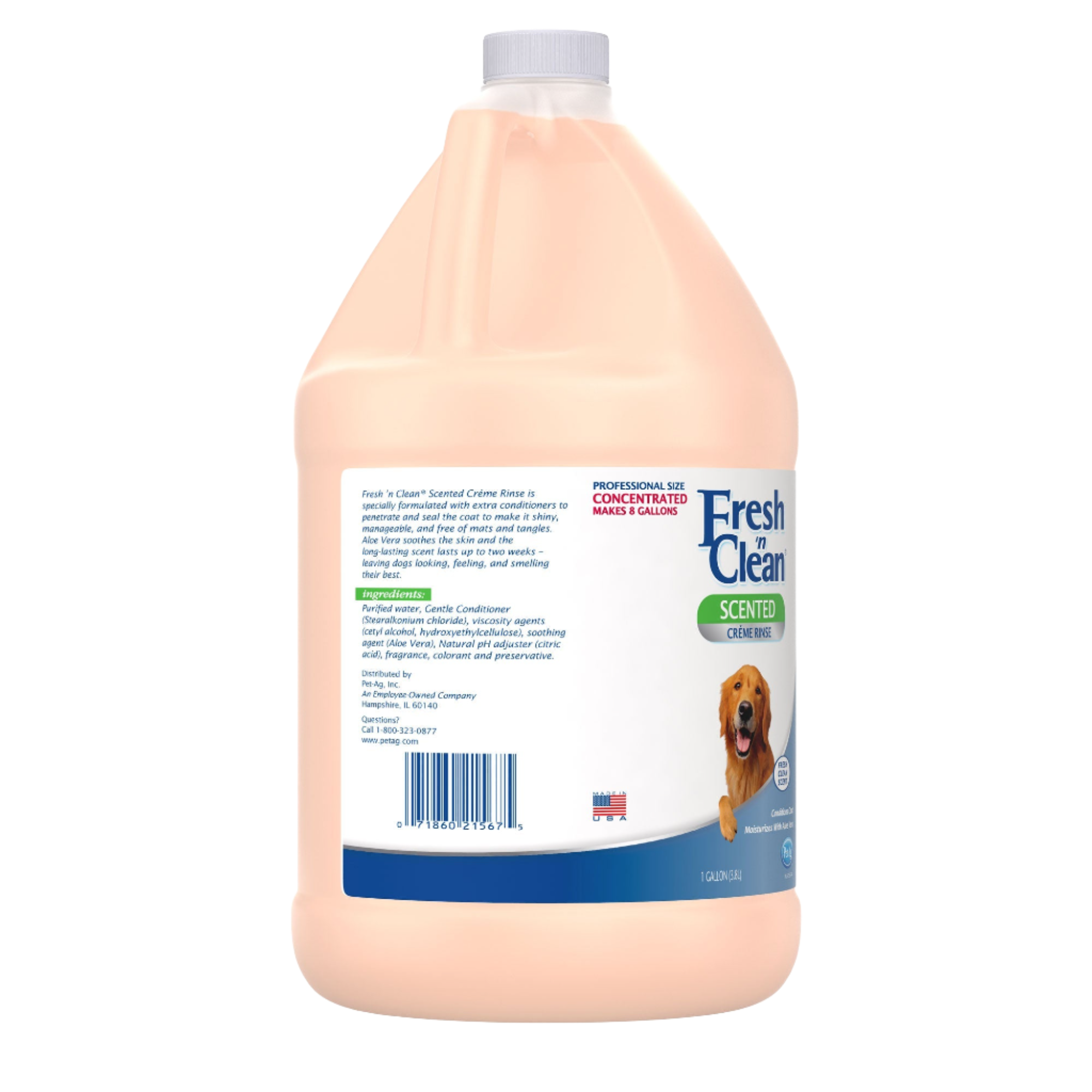 Creme Rinse Fresh Clean Scent 7:1 Concentrate Gallon by Fresh 'n Clean