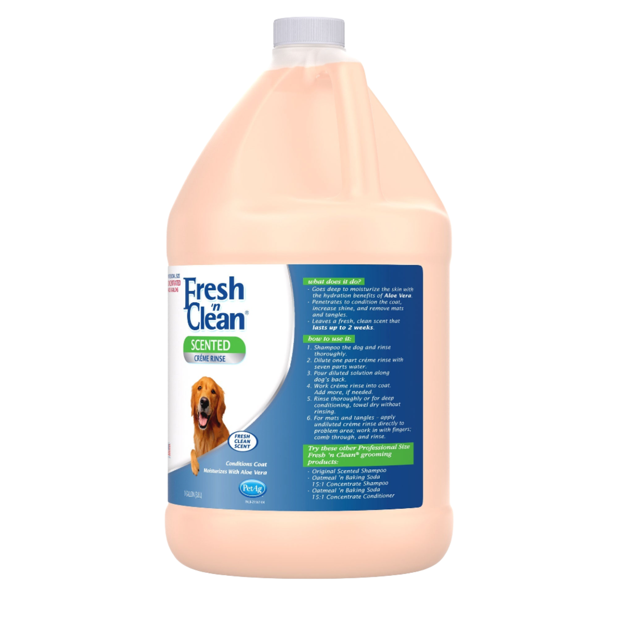 Creme Rinse Fresh Clean Scent 7:1 Concentrate Gallon by Fresh 'n Clean