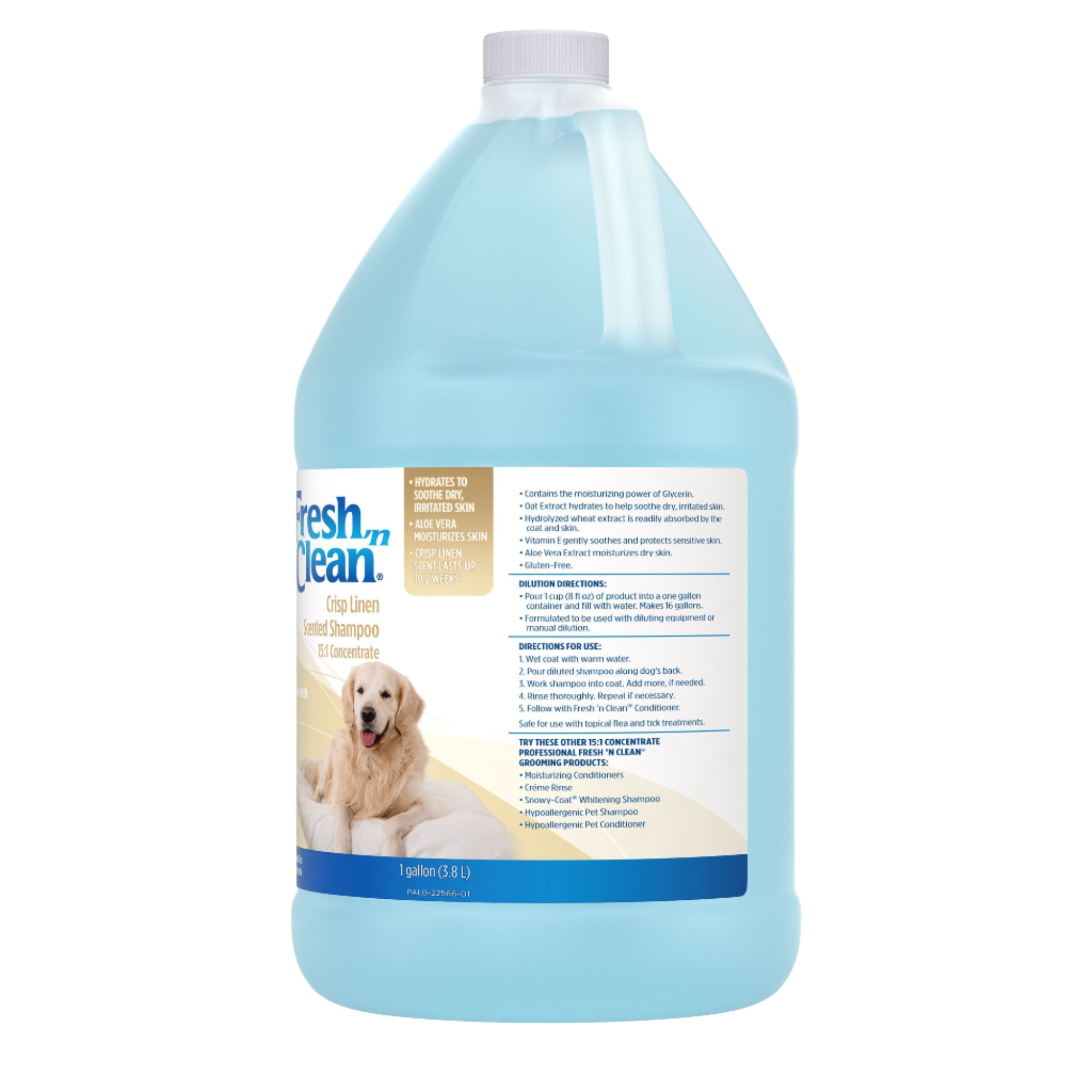 Scented Shampoo Crisp Linen Scent 15:1 Concentrate Gallon by Fresh 'n Clean