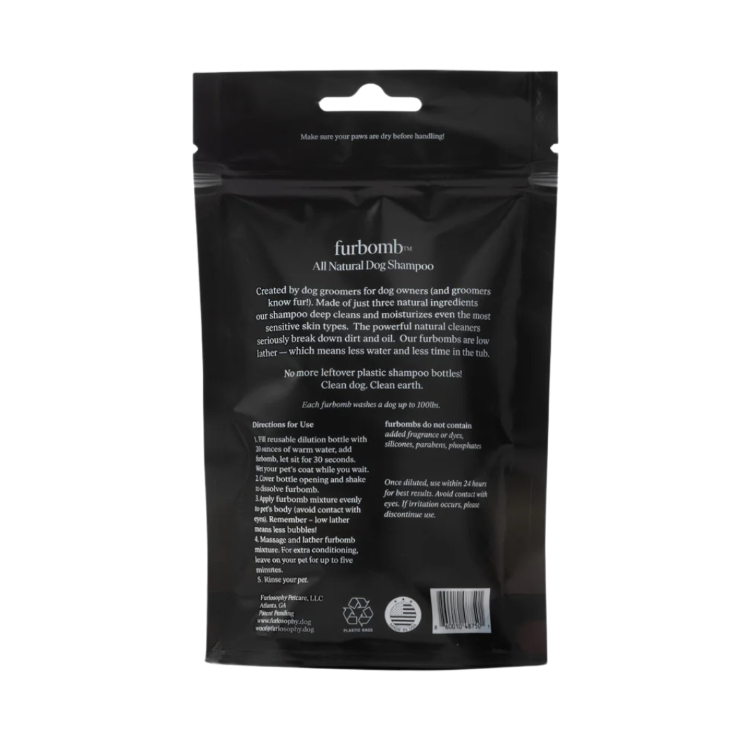 Pack of 100 Furbomb Natural Dog Shampoo Pod by Furlosophy