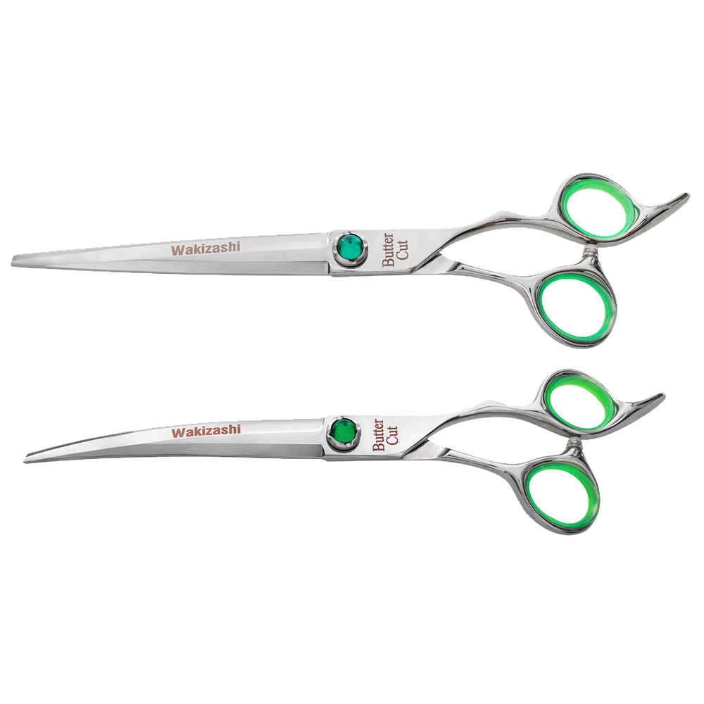Wakizashi Stainless 8.5" Straight and Curve Shear Set by Geib