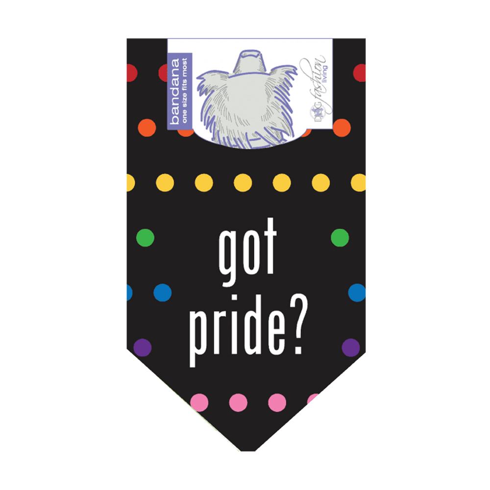 Cute Dog Fashion Living Got Pride Dog Bandana