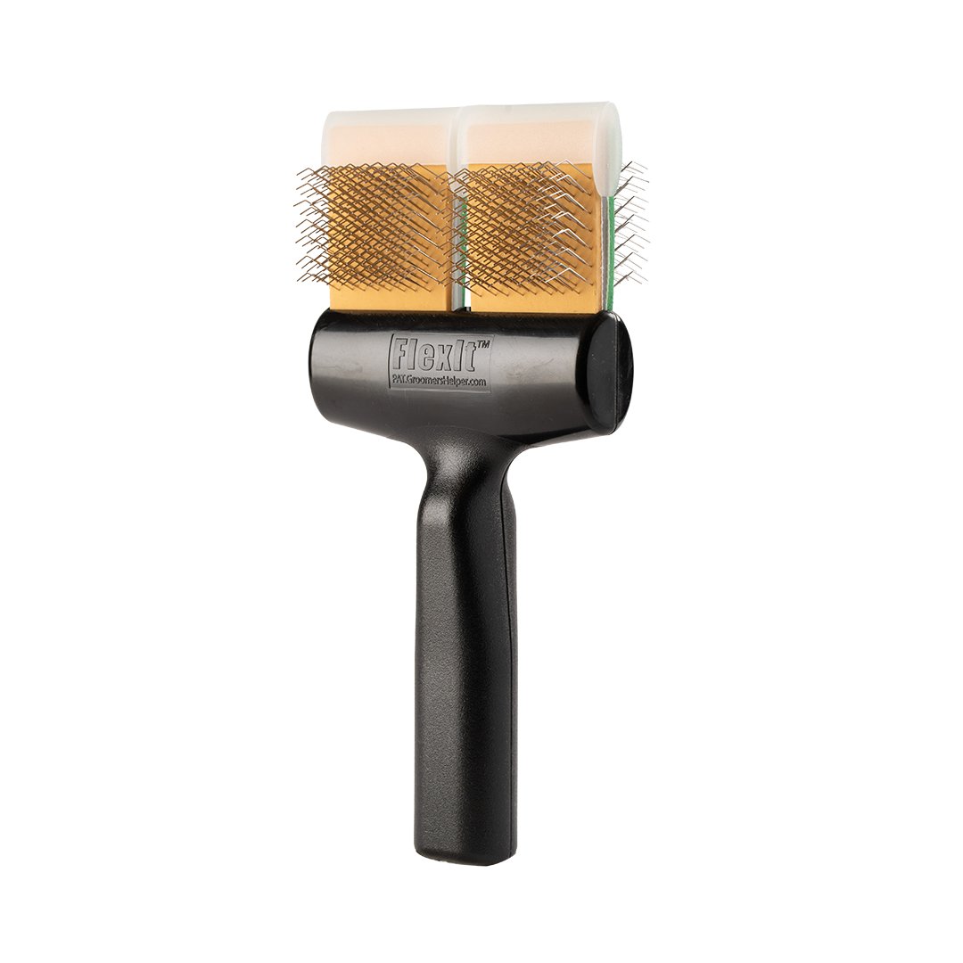 Green/Gold Soft Flex Finishing Undercoating Combo Double Brush by FlexIt