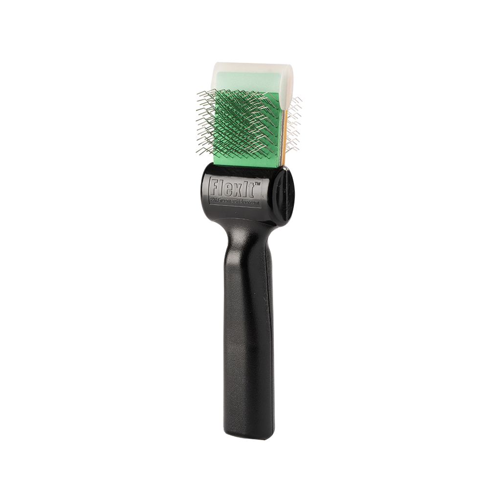 Green and Gold Soft Flex Finishing Undercoating Combo Single Brush by FlexIt