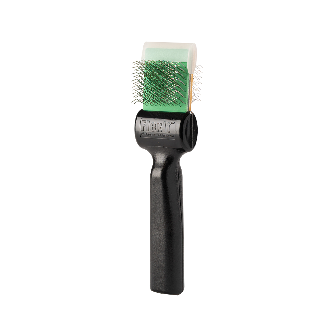Green and Gold Soft Flex Finishing Undercoating Combo Single Brush by FlexIt