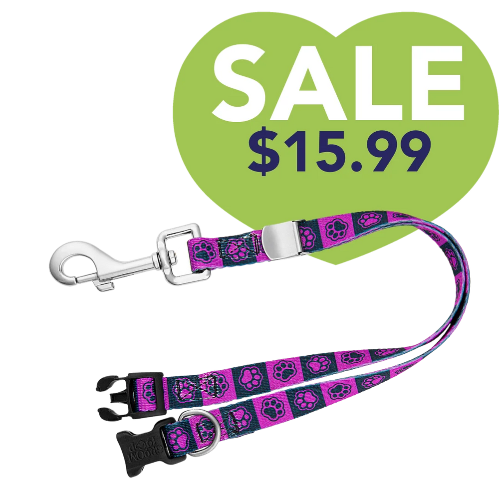 24" Polyester Loop Purple Checkers by Groom Loop