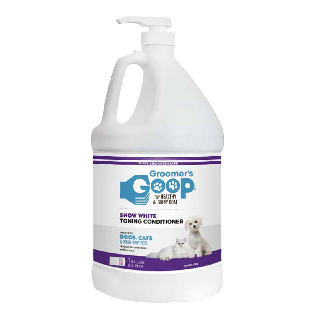 Snow White Toner Conditioner Gallon by Groomer's Goop