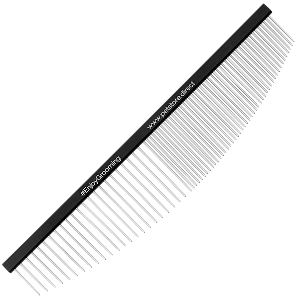 6.5 50 50 Black Half Moon Comb by PetStore.Direct