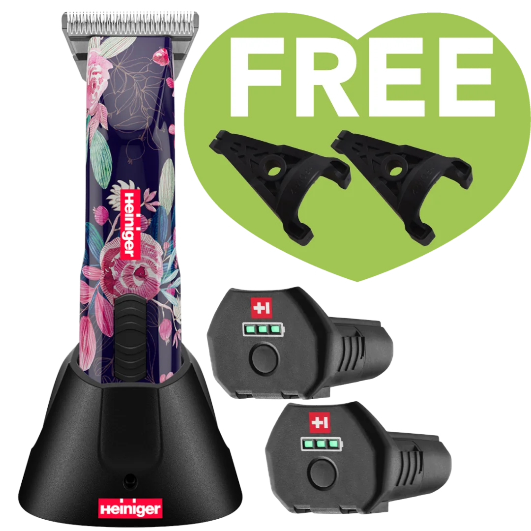 Pre-Order Limited Edition Flower Opal Cordless Clipper with 30W, 2 Batteries and 2 Free Drives by Heiniger