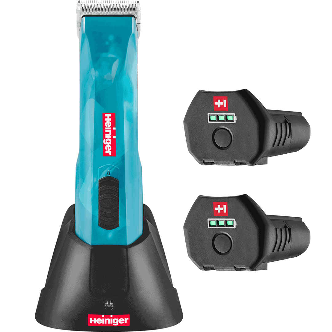 heiniger opal cordless grooming clipper battery bundle-two-battery
