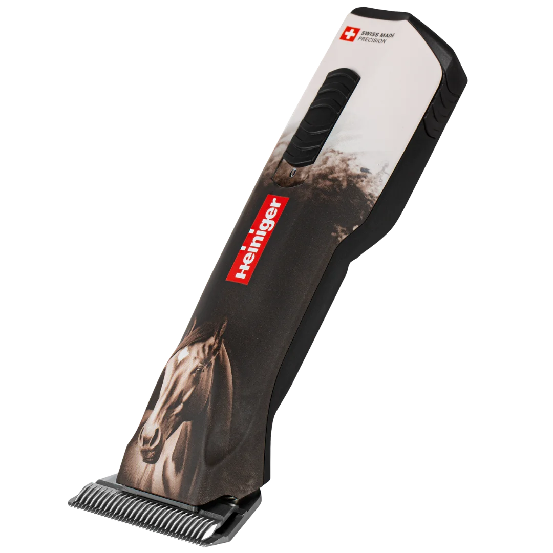 Opal Horse Design Cordless Clipper with Two Batteries with Free Clipper Grip by Heiniger