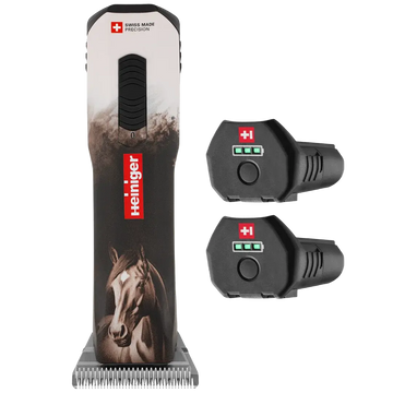 Opal Horse Design Cordless Clipper with Two Batteries by Heiniger