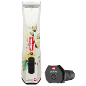 Opal White Floral Cordless Clipper with One Battery by Heiniger