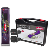 Purple Saphir Cordless Clipper with Two Batteries In a Case by Heiniger