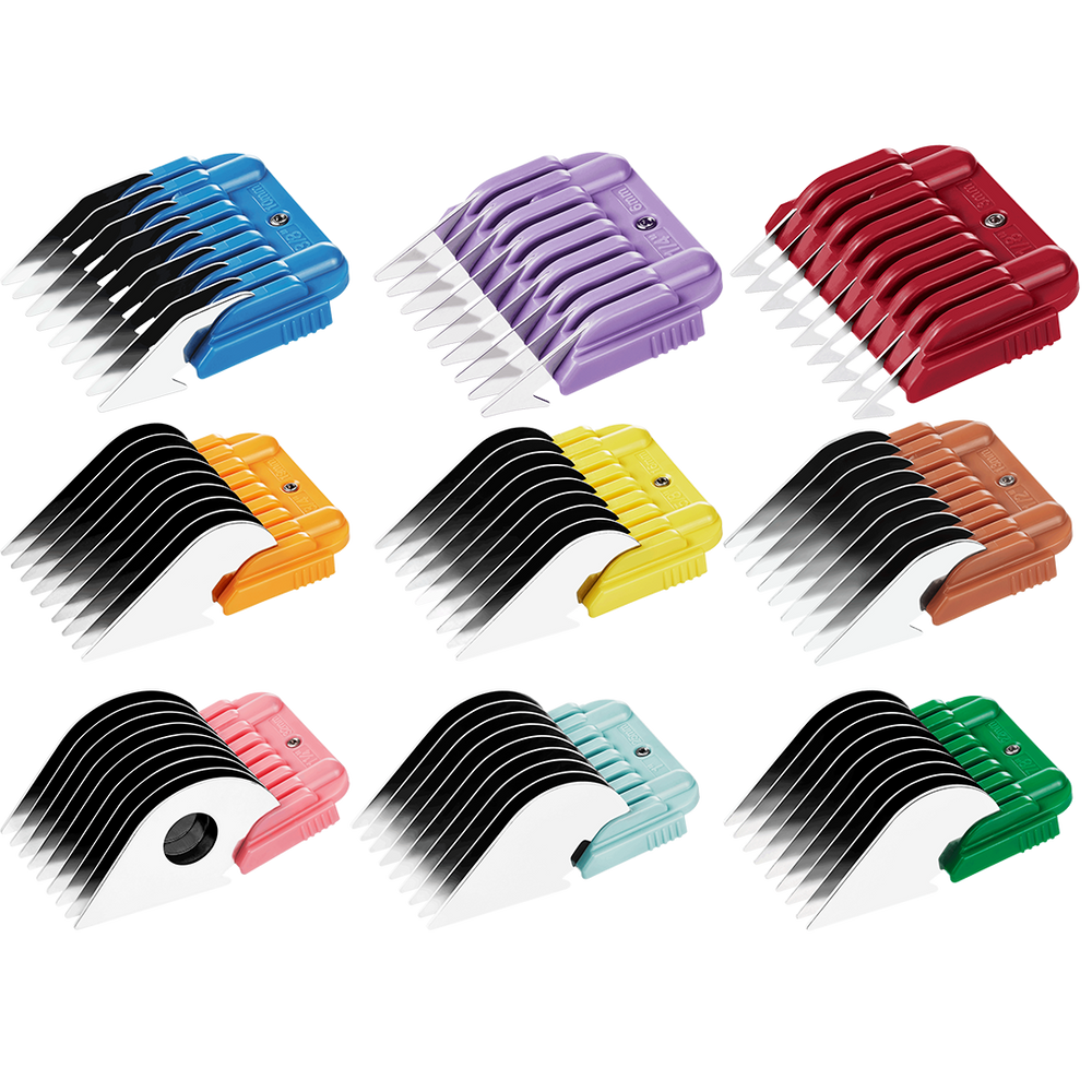 Stainless Steel Combs Set of 9 by Heiniger