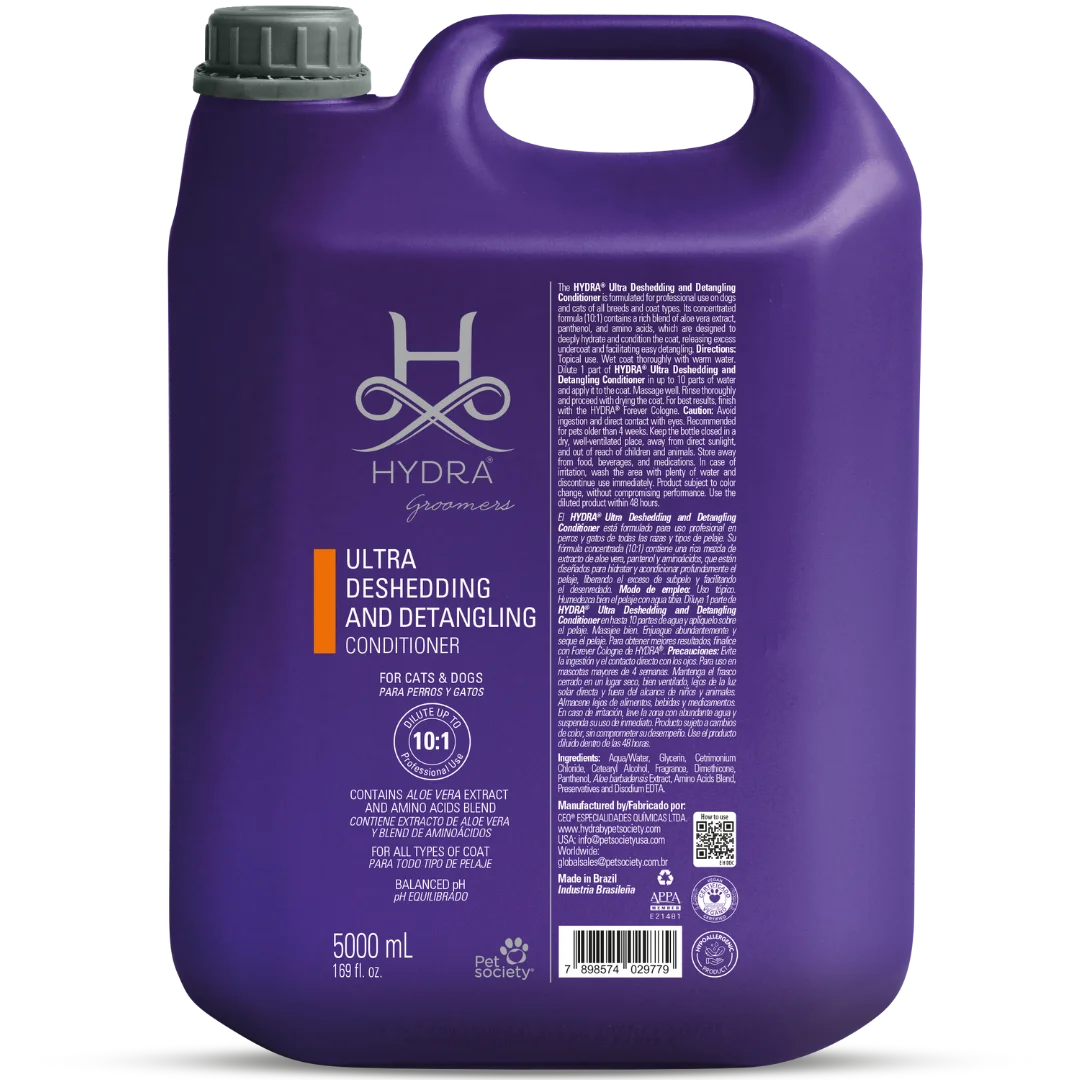 Ultra Deshedding and Detangling Conditioner 1.3Gallon by Hydra