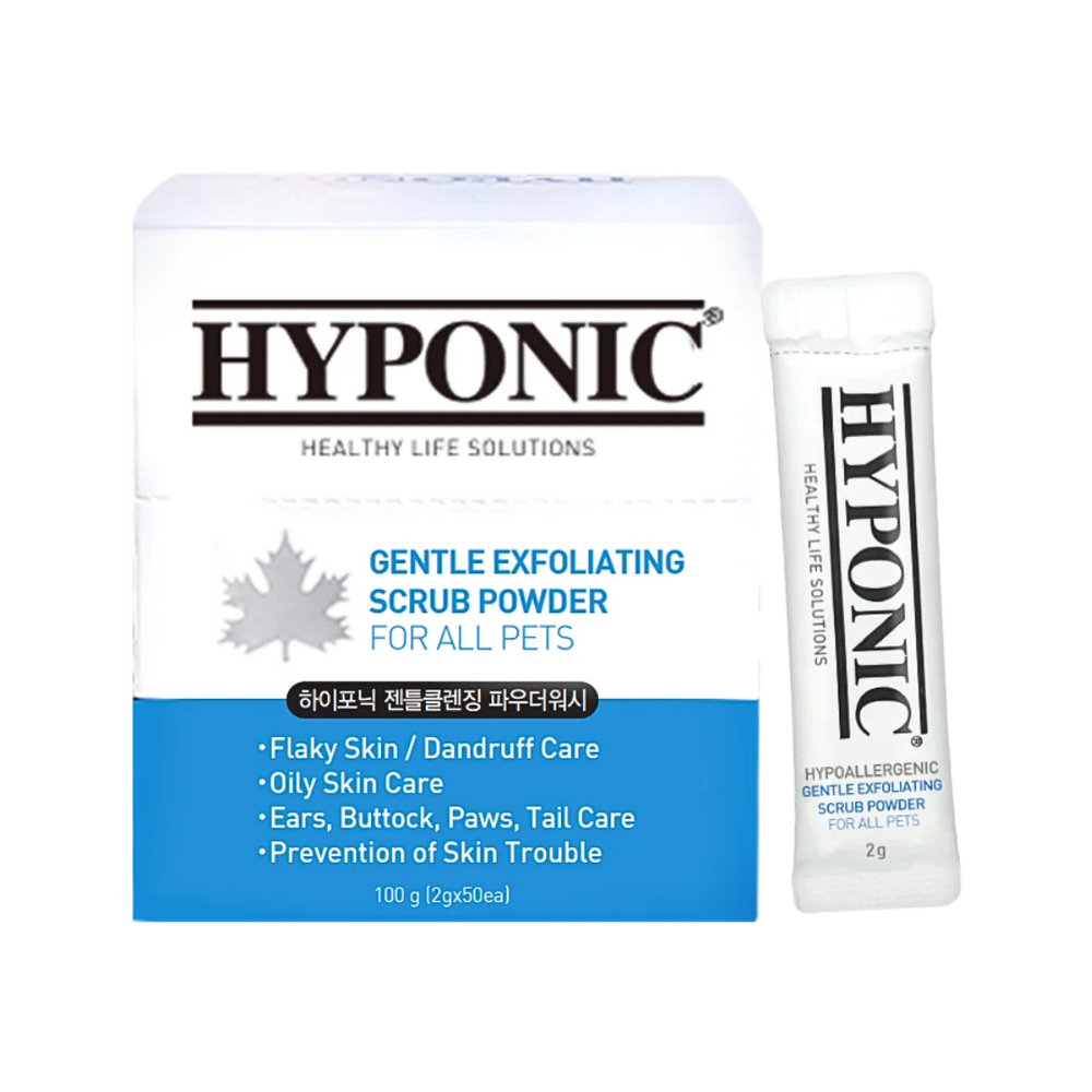 Gentle Exfoliating Scrub Powder for all pets 100g (2g X 50pack) by Hyponic