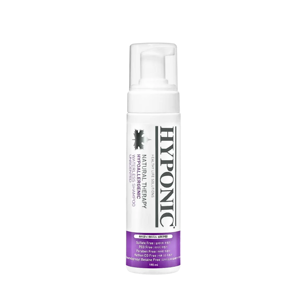 Hypoallergenic Waterless Shampoo unscented 190ml by Hyponic