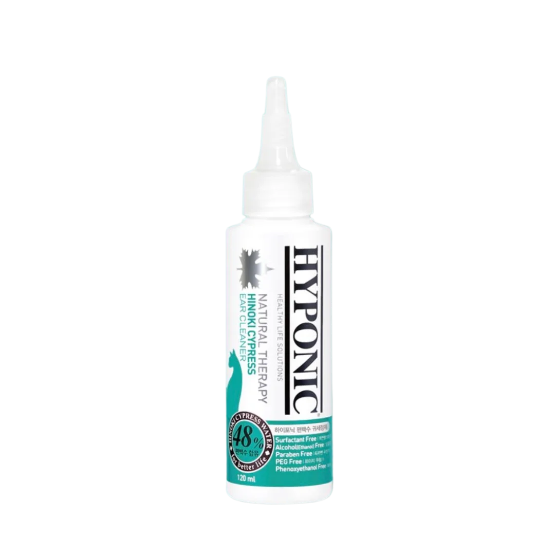 No Sting Hinoki Cypress Ear Cleaner for all cats 120ml by Hyponic