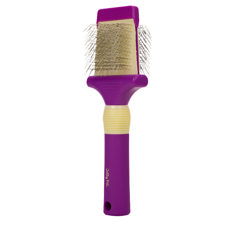 Medium Double Sided Slicker Brush by Jelly Pet