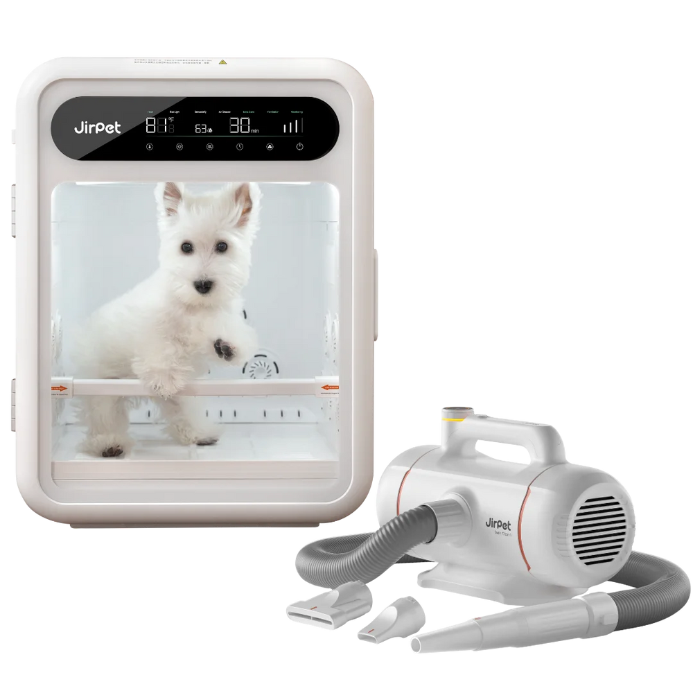 jirpet-f1-cabin-dryer-and-twin-titan-force-dryer-for-dog-grooming