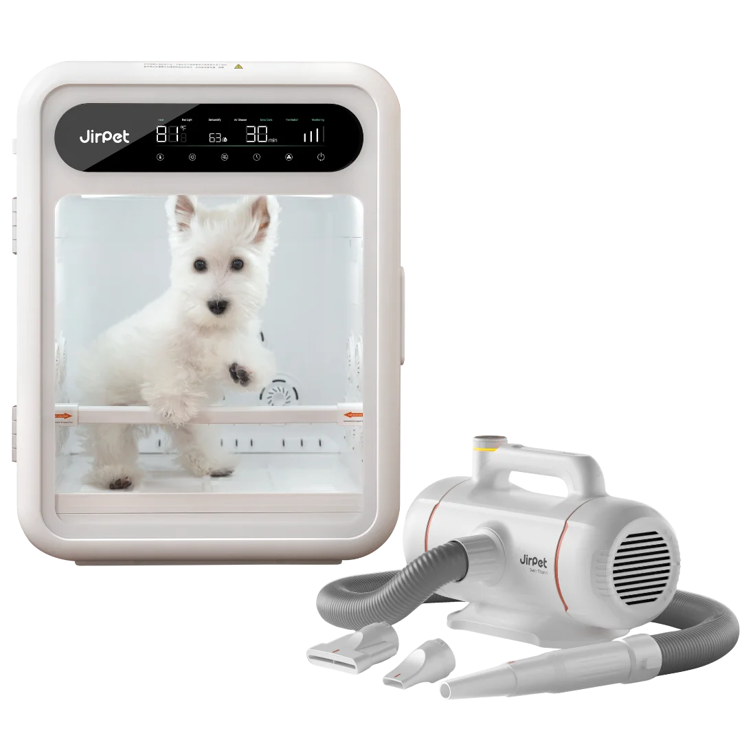jirpet-f1-cabin-dryer-and-twin-titan-force-dryer-for-dog-grooming