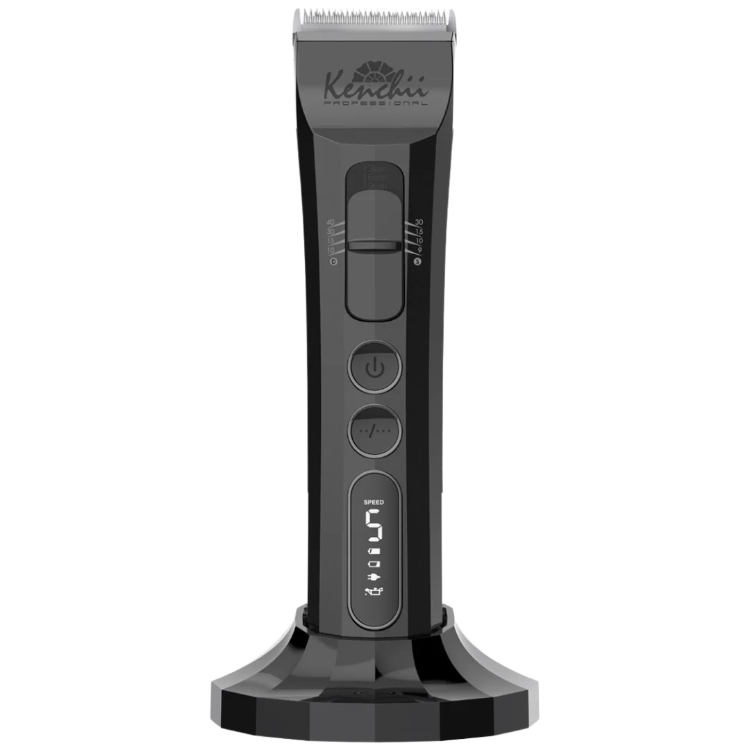 Flash Digital Cordless Clipper Pearl Black by Kenchii