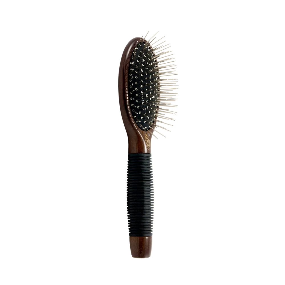 Small Metal Pin Oval Brush by Kenchii