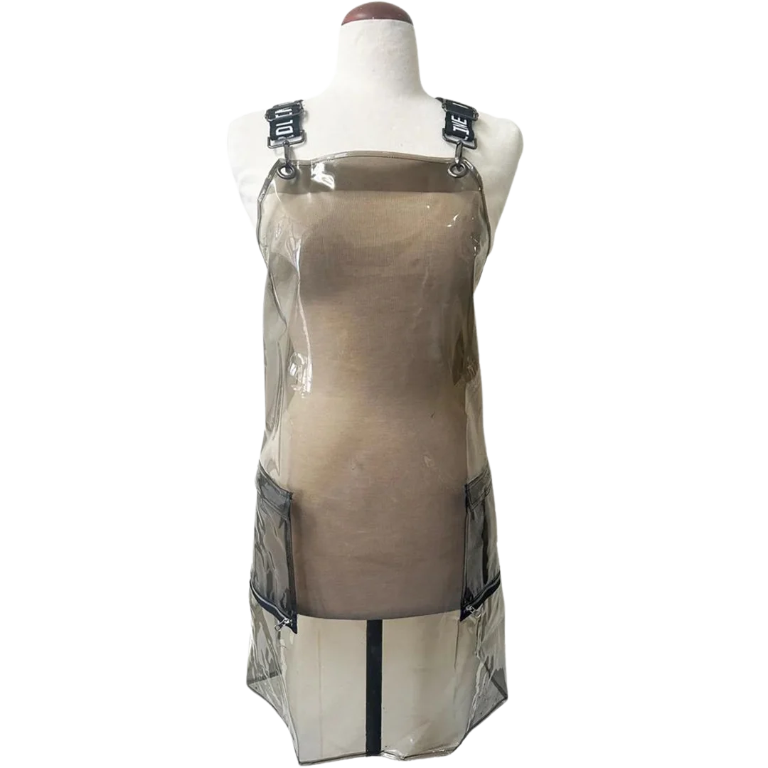 Clear Black Plastic Signature Crossover Apron by Ladybird Line