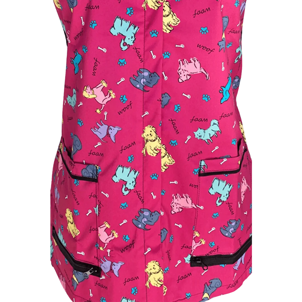 Dog Waterproof Vest Pink Covered Zipper by Ladybird Line