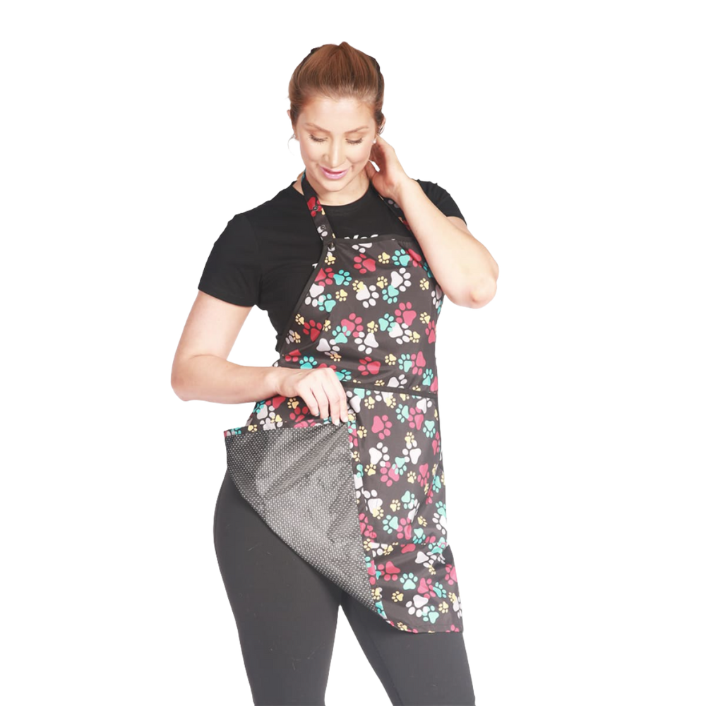 Paw Print Grooming Apron by Ladybird Line