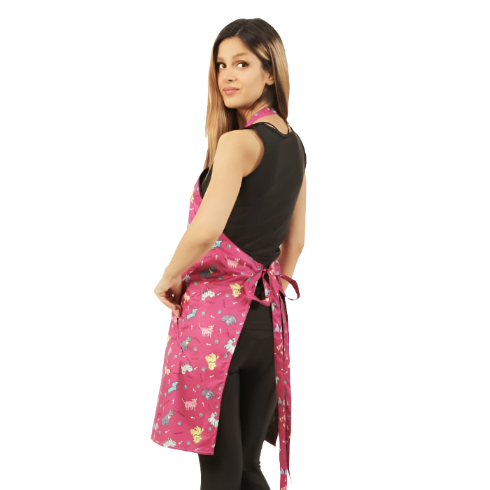 Pink Dogs Grooming Apron by Ladybird Line